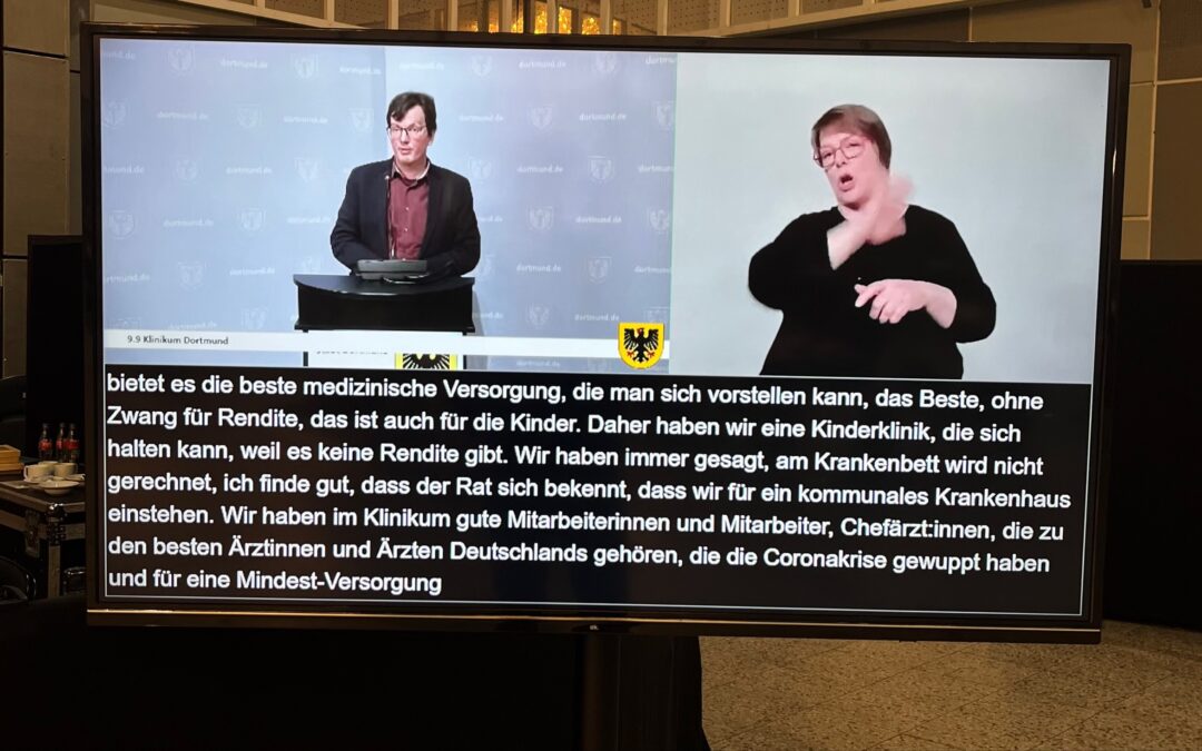 Was lange währt: Rats-Livestream endlich mit Gebärdensprache