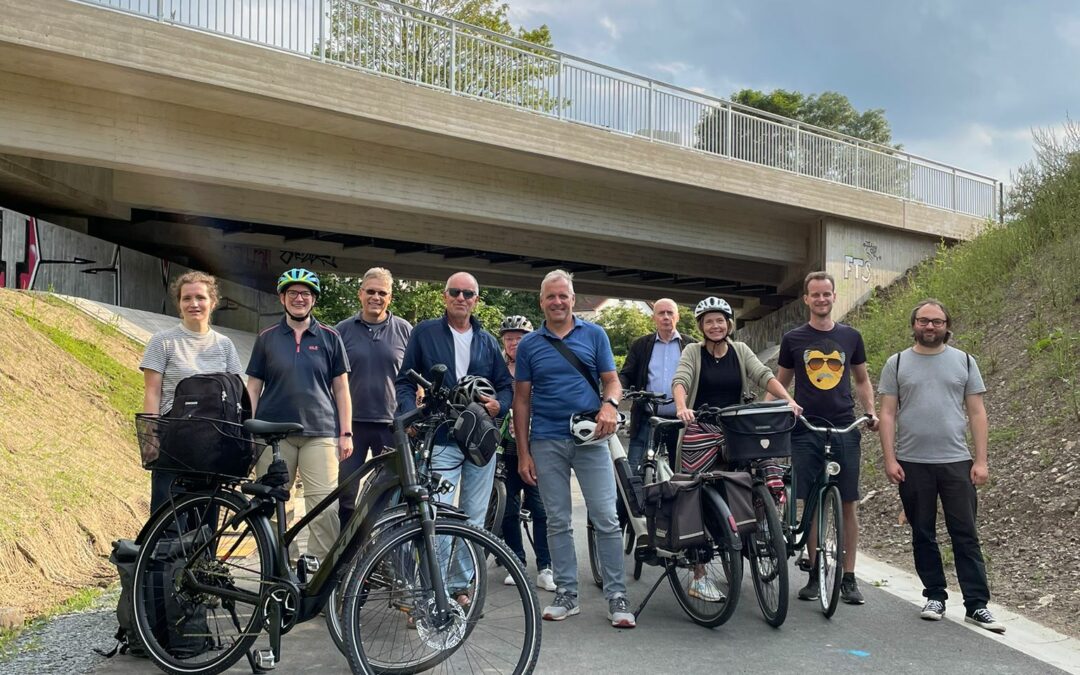 Sommerliche Fahrradtour durch Dortmund – CDU und Grüne verschaffen sich einen Überblick über Infrastrukturprojekte
